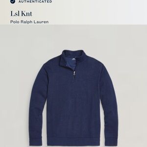 Ralph Lauren POLO RALPH LAUREN cotton knit half-zip sweater men's size XXL